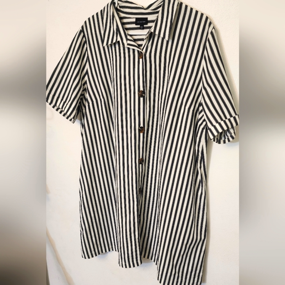 Who what wear striped dress